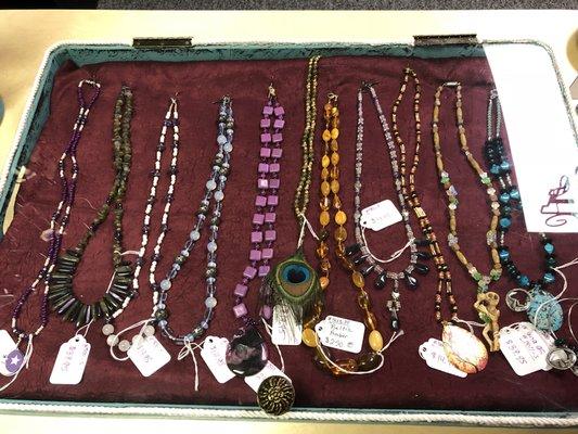 Handcrafted jewelry - all natural materials.