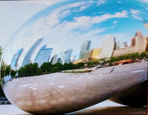 Cloud Gate aka the Bean - photo in hallway