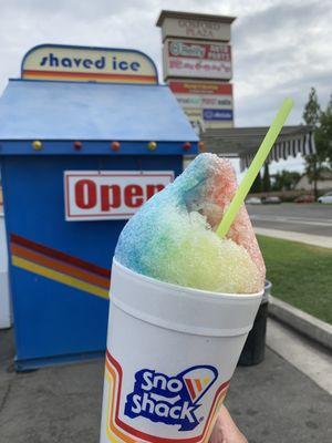 Rainbow Flavored Snow Cone