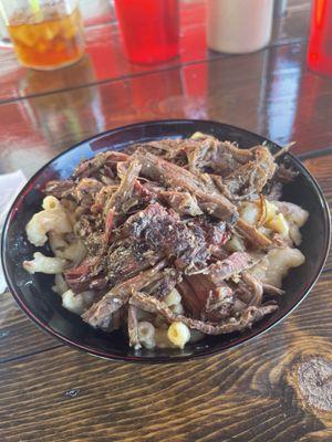 Loaded Mac Bowl with Brisket @ Classic Grill'n Cafe.