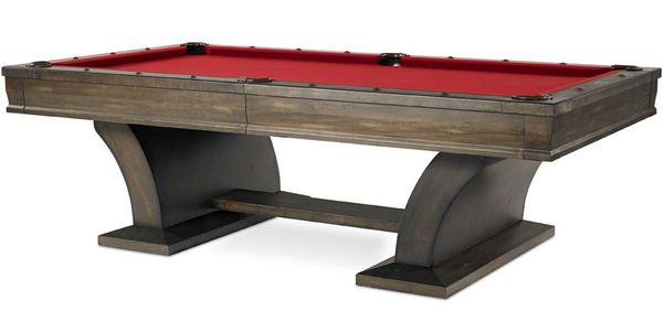 PUTNAM POOL TABLE BY P&H CUSTOM USA Putnam takes contemporary design to a new level, with its sweeping arcs that support the sleek top.