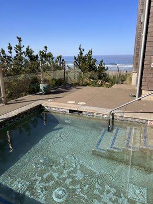 Outdoor soaking tub!