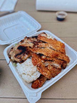 Chicken Combo: BBQ Chicken & Katsu