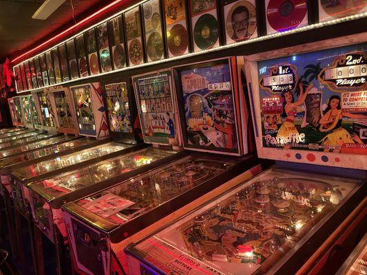 EPIC vintage pinball machine collection