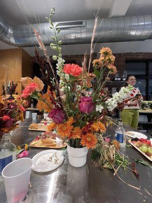 Floral from Floral & Charcuterie class