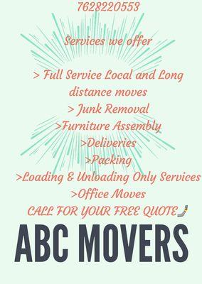 Services we offer!