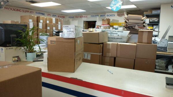 This is not normal with so many boxes to be shipped.