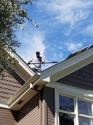 Solar panel cleaning in Los Gatos