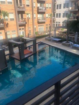 Balcony pool view