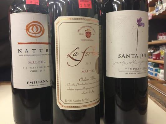 Organic Wines under $10. Great selection!