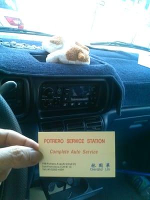 Saving their card, to keep my dear old car running & passing smog tests.