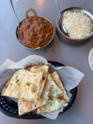 Lamb Curry with Garlic Naan