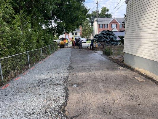 Asphalt Driveway Replacement and extension