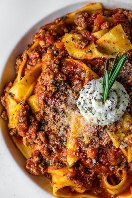 Veal Bolognese, a classic.