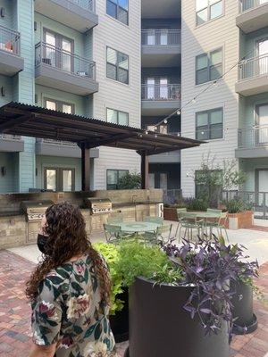 One of the courtyard views.