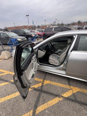 Lockout on older model Cadillac sedan