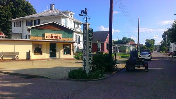 The Corner (front) with smoker smoking