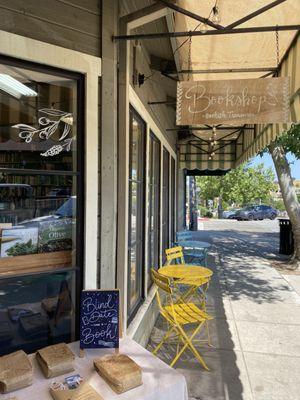 Our bistro sets are the perfect place to sit and read while you sip on coffee/tea and enjoy the beautiful weather!