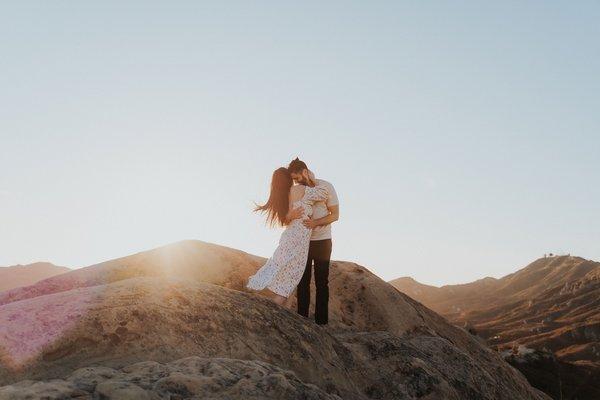 Engagement session in the mountains.