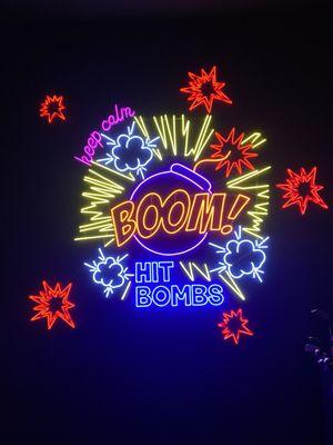 Indoor neon sign