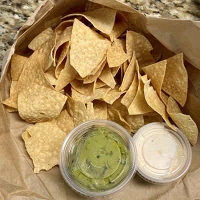 Chips and guacamole