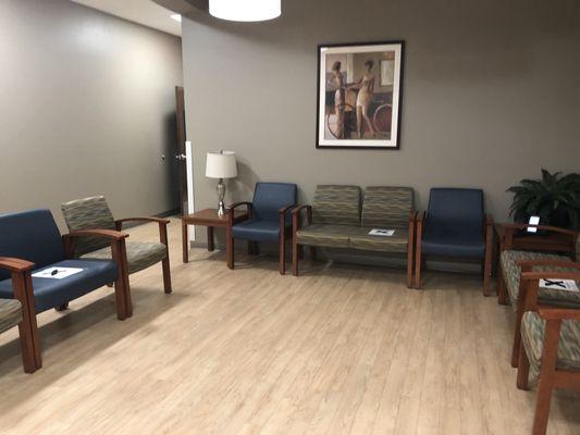 Empty women's waiting room