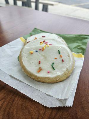 Frosted sugar cookies