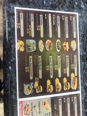 New menu!