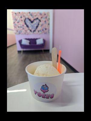 Helado de coco