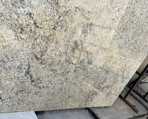 Granite slab from the yard.  I paid $800 per slab and needed two slabs for my kitchen