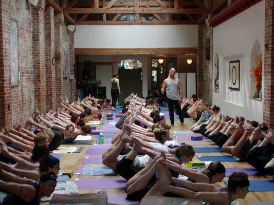 Rolf Gates Yoga class... Lots of room in OM Rental Hall!