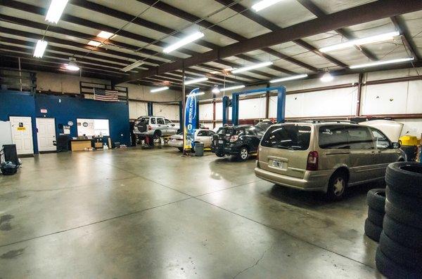 Inside view of the shop. Look at the floors !