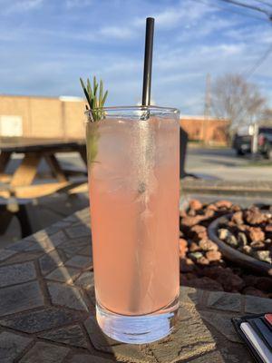 Grapefruit mule -- tasty but not enough alcohol.