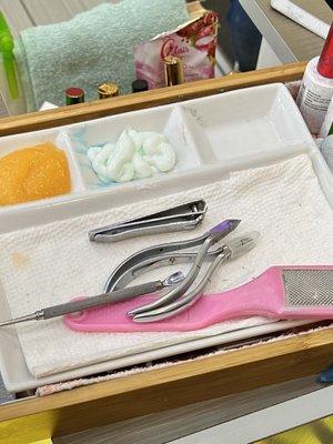 Pedicure tray