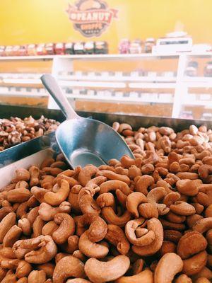 Large whole cashews. Yum!