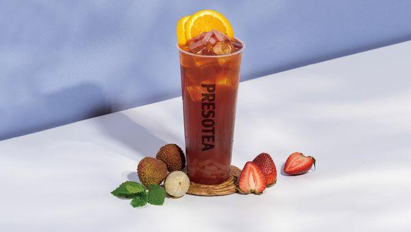 Lychee Strawberry Fruit Tea