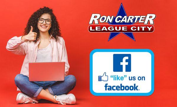 "Like" us on Facebook. https://www.facebook.com/RonCarterLeagueCity/