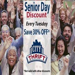 Senior Day Every Tuesday 30% OFF for Seniors