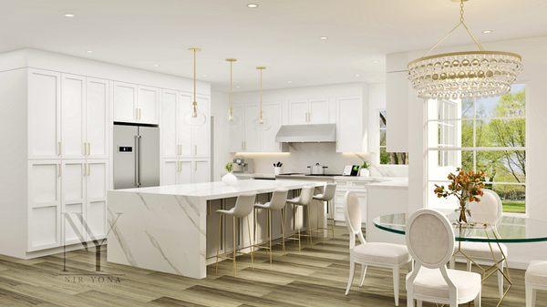 Kitchen and dining area design