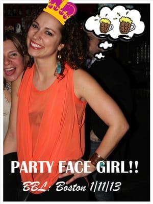 We love Party Face Girl! Every show has a new one! Could it be you?