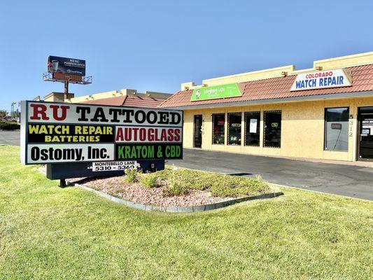 Sign outside our Colorado Springs Location! Kratom and CBD