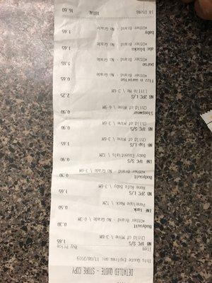 14 items for 16!! The Bull Shit