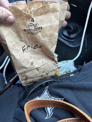 Fries bag