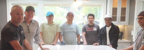 Installation Crew from Sunset Granite.