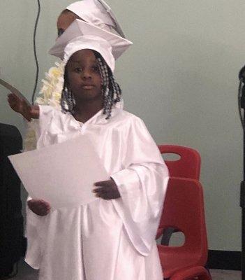 My daughter pre-K graduation I was so excited for her