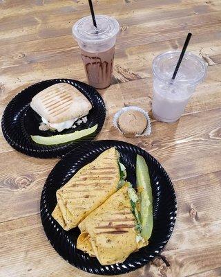 Paninis and wraps available