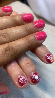 My nails and her cute nail design