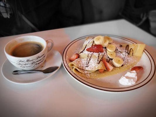 Decaf Coffee and Royal Crepes