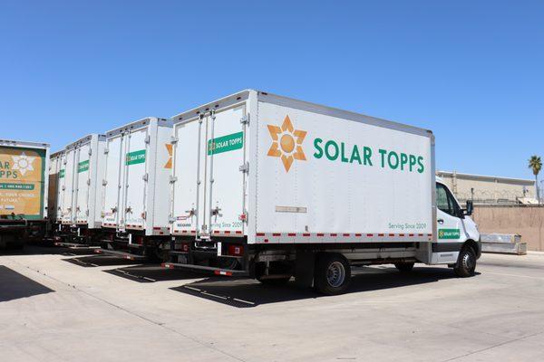 Solar Topps trucks that are fully equipped to help you save