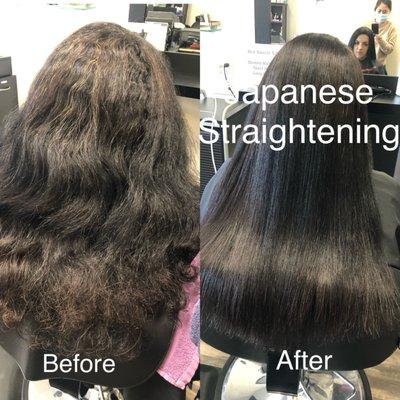 Permanent hair straightening